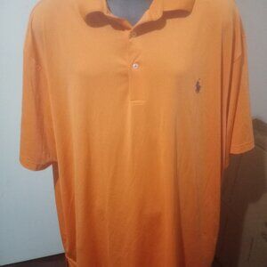 Polo Ralph Lauren Performance Shirt Mens 3XB Orange Polo Stretch Golf